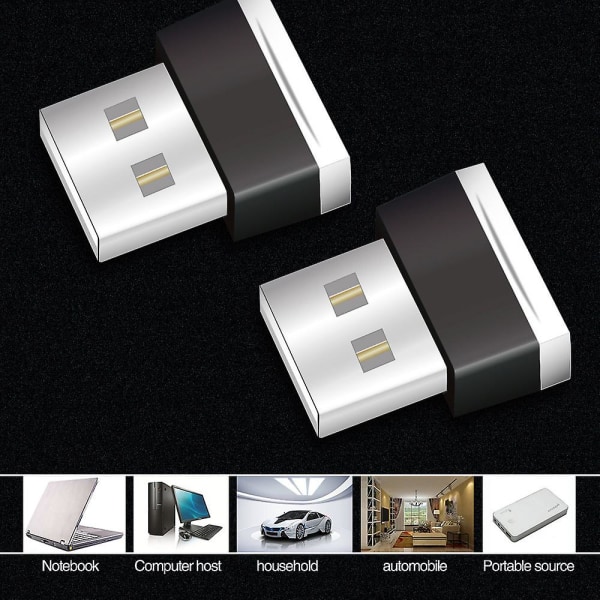 USB-auton sisätilan tunnelmavalo LED-miniyövalo, päivitetty koristelu LED-neonvalot style1