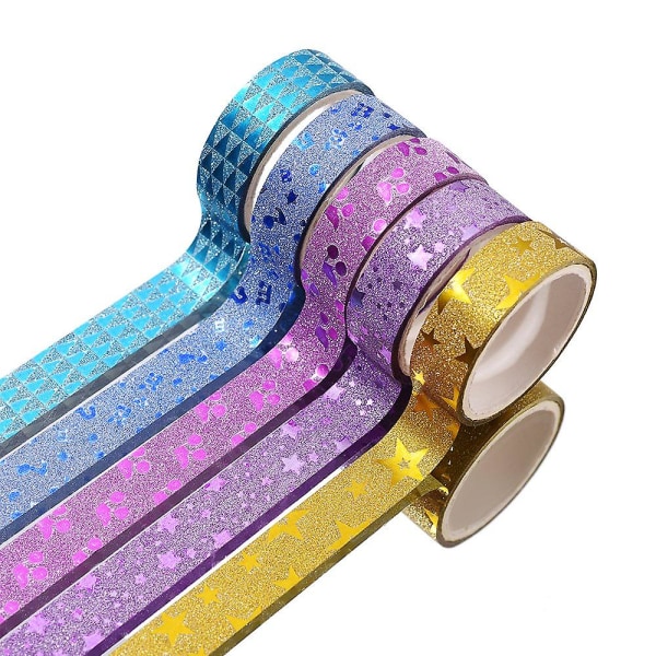 30 rullar Washi Masking Tape Set, dekorativt hantverkstejpset för DIY och presentinslagning med färgglada mönster och motiv