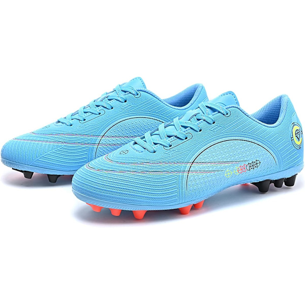 Fotbollsskor Herrar Dobbar Spikar Fotbollsskor Ungdomsträningsskor Professionella Unisex Fotbollsskor blue EU37