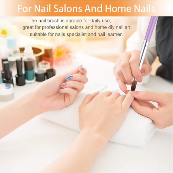 Nagelborste Akryl Nagelkonst Borstar Set Konst Design Målning Nagel Liner Nagelkonst Byggare Borste Nagelkonst Målning Borste Set För Nagelsalong Hem Användning Present