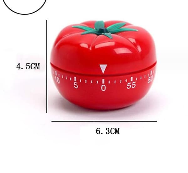 Mekanisk Kjøkkentimer Nedtelling Tomattimer