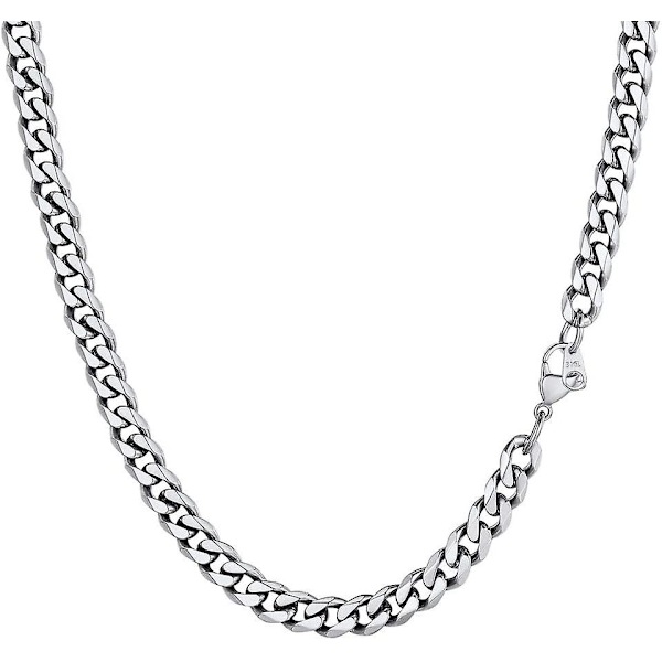 Miesten tukeva kuubalainen ketjukaulakoru, acsergery 3/6/9/12mm, acsergery 14\" 18\" 20\" 22\"