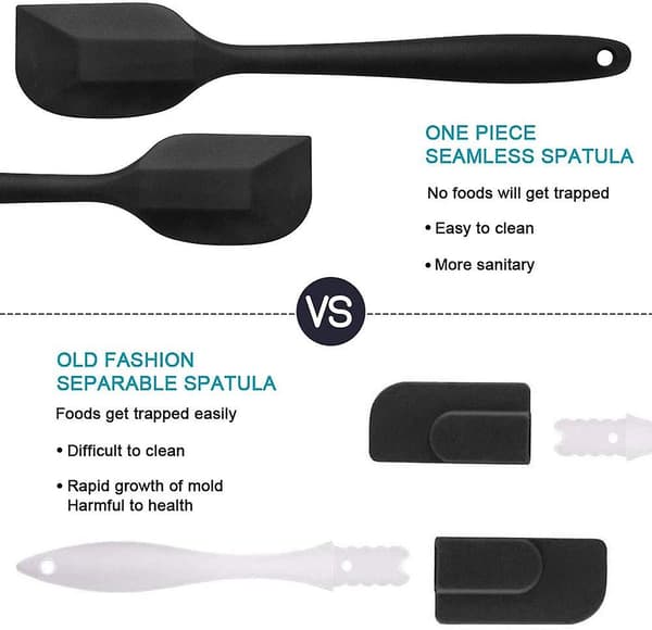 Silikon Spatel Set för Köket, 6 Pack Silikonspatlar Som Non-stick Matlagning