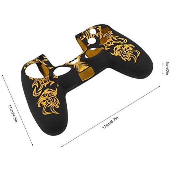 Silikone Controller Skin til PS4, Silikone Beskyttelsescover Anti-Slip Gaming Controller Case Erstatning til PS4 Gamepad Controller Skin Cover