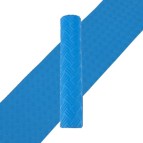 Simbassängsstegematta halkfri pooltrappsplatta-medium simbassängsmatta säkerhetsfoder för simbassängsfoder och trappskydd blue polka dots