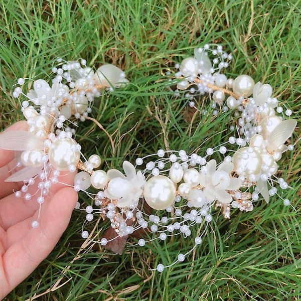Polterabendsslør - Boho Blomsterkrone | Brudeslør | Gave til kommende brud, Polterabend Favor + Forlovelsesdekoration