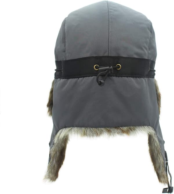 Unisex Faux Fur Lined Hat Vindtät Vinter Rysk Bomber Mössor Present