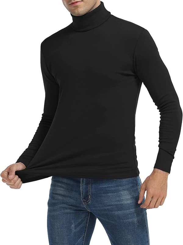 Herr tröja stickad turtleneck pullover casual slim fit långärmad tröja bas tröjor