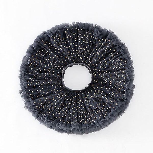 Tyttövauvan tyllihame tutu balleriina alushame pörröinen lasten balettihame juhliin tanssi prinsessa tyttö tyllivaatteet 1-10v Dark gray xingx S size height 95-105cm
