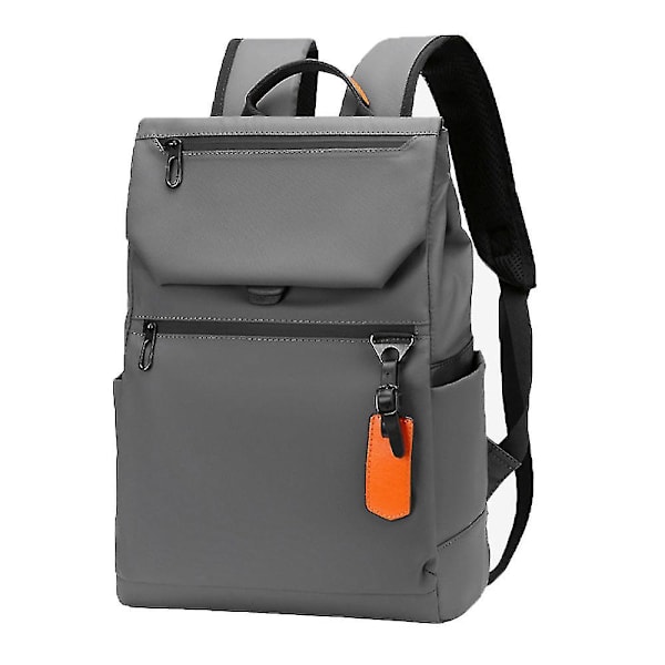 Laptop-ryggsäck, moderiktig laptopväska för män, damer, studenter, skolväska för Macbook Pro Air Hp Dell grey