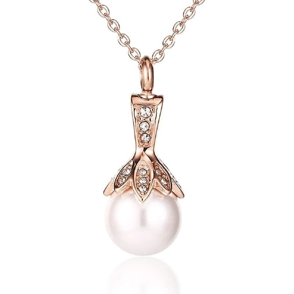 Muyuer Pearl urn halsband hänge håll kremering aska minnessak Memorial smycken