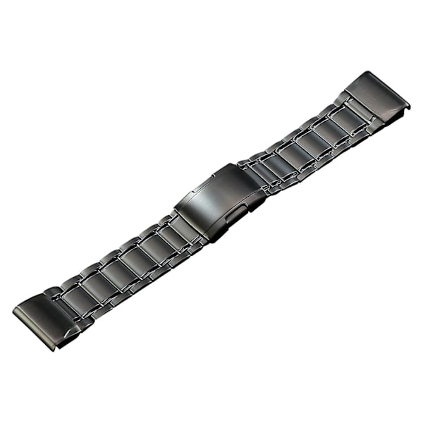 22 mm klockarmband för Garmin Forerunner 965/955/945/935, 5 pärlor i titanstål med snabbspänne Grey