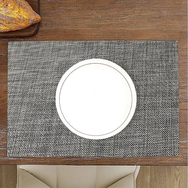 Lämmönkestävät tablettien suojukset, tahroja hylkivät, liukumattomat, pestävät PVC-pöytämatot Black gray