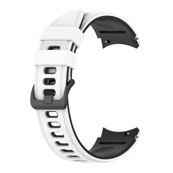 Dubbelfärgat silikonarmband för Galaxy Watch4/5/6 40mm 44mm/Watch6 Classic 43mm 47mm/Watch 5 Pro 45mm