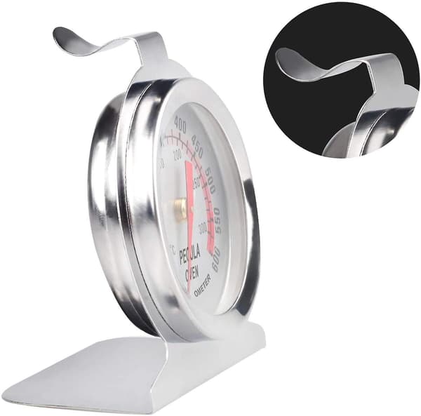 Ovntermometer - Analogt termometer i rustfritt stål for matlaging