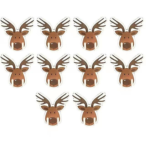 Jul Vinglas Kort Dekorationer För Bord  Jul Glas Dekorationer 10st 50st 100st Elk 100pcs
