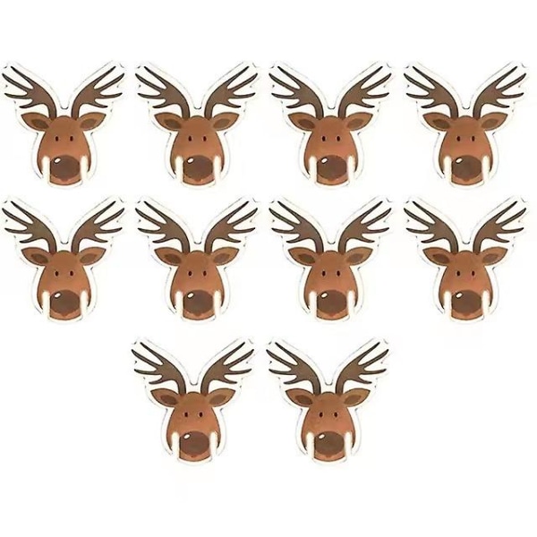 Jul Vinglas Kort Dekorationer För Bord  Jul Glas Dekorationer 10st 50st 100st Elk 10pcs