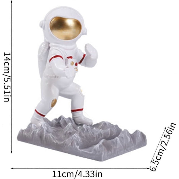 Astronauttihahmo PuhelintelineUniversaali Söpö Astronautti Puhelinteline Matkapuhelimille Tableteille Työpöydän Käsityöt Lahjat Huoneen Sisustukseen