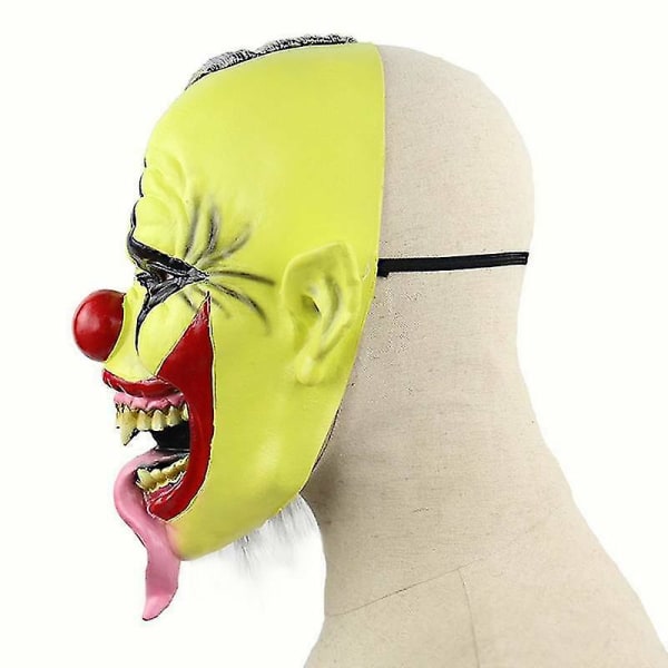 Joker Maske Halloween Ond Klovn Skræmmende Fuld Maske Horror Cosplay Fest Fancy Kostume Rekvisitter
