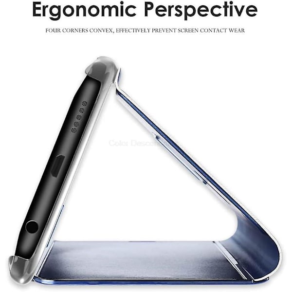 Samsung Galaxy S10 Plus Clear View Folio Case - Blå