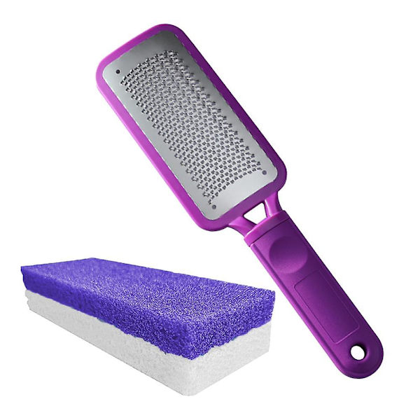 Professionelt Fodpleje Pedicure Sæt Skrubber Fodfil Og 2 I 1 Pimpsten Til Fjernelse Af Hård Hud style 3