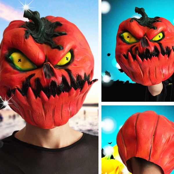 Skræmmende Tomat Maske Halloween Horror Sjov Latex Fuld Hovedbeklædning Sjov Horror Maske