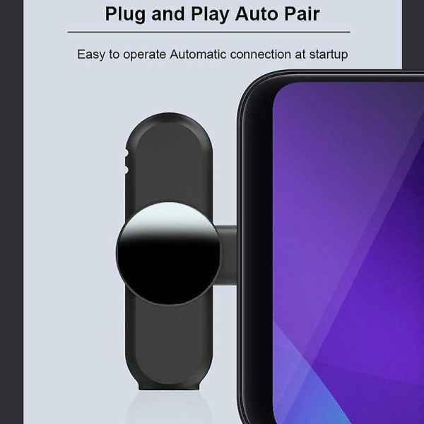 Mini trådlös lavaliermikrofon bärbar lätt sändare + mottagare Lightning Lavalier Mic