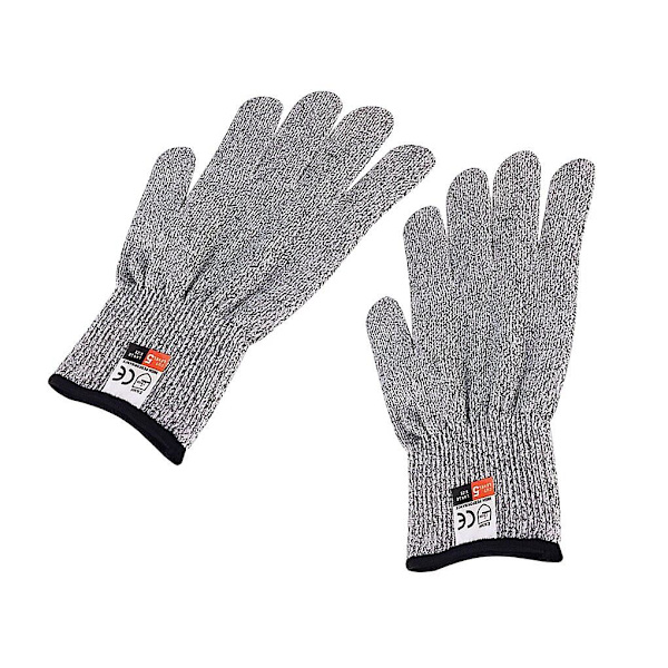 1 par hppe køkkenhavearbejde håndbeskyttende handsker slagter kød hakke arbejds handsker vanter kvinder mænds handsker dropshippin Black l 2 pair