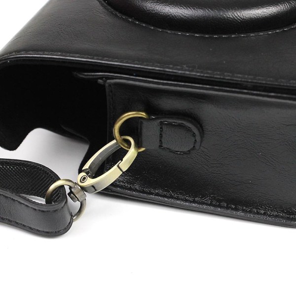 Case i PU - läder för Instax Square SQ1 kameraväska Black