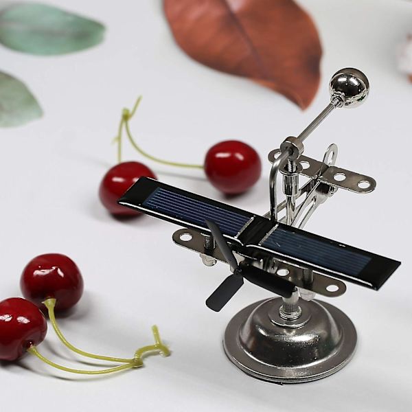 Power Väderkvarn Svart Propeller Kreativ Solar Bil Roterande Väderkvarn Ornament Dynamisk Inredning Vetenskap Hemmakontor Leksak För Skrivbord Physi