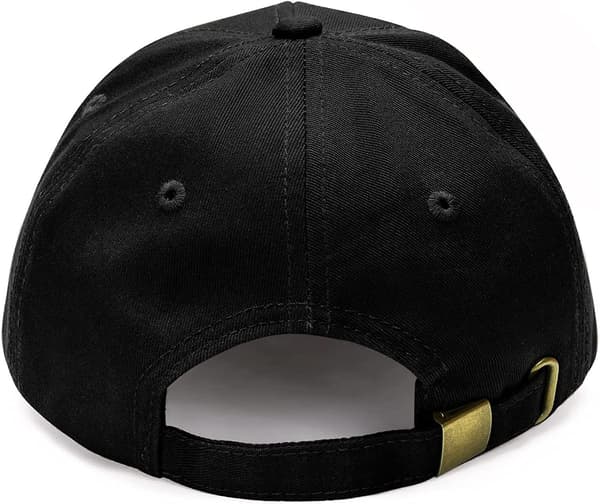 Baseballkeps Casual Unisex 6 Panel Justerbar Bomull Vanlig Sport Solhatt Black
