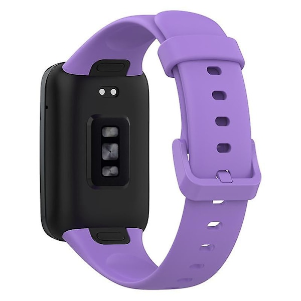 Spänne i fast färg TPU klockarmband justerbart handledsband för Xiaomi Mi Band 7 Pro Purple