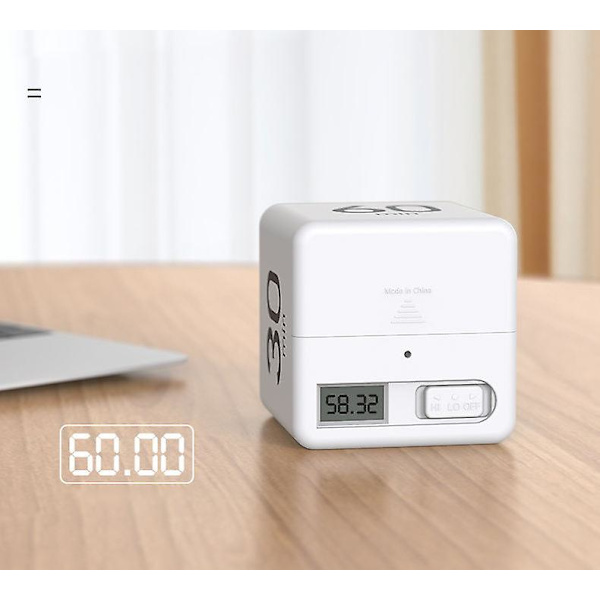 Kube Timer, Tidsstyring, Kjøkkentimer, Barnetimer, Treningsklokke, Timer for Studier,