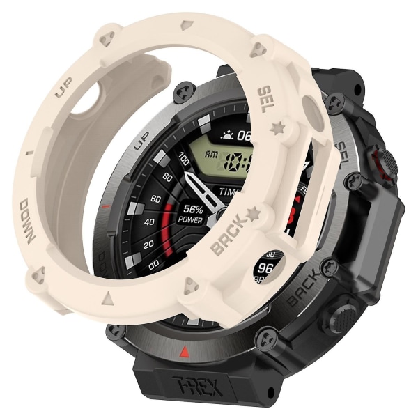 anti-scratch watch för Amazfit T-Rex Ultra A2142, TPU - cover Quick Release ihåligt case Starlight