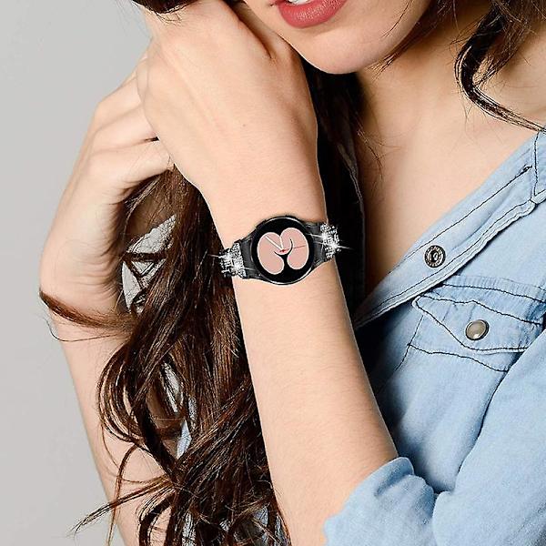 Dobbelt Spænde Rustfrit Stål Urrem Til Samsung Galaxy Watch4 Active 40/44mm/ Classic 42/46mm Black