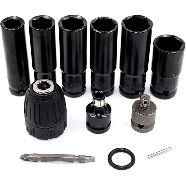 12 i 1 Elektrisk Skruvmejsel Skruvmejsel Hex Socket Kits För Slagskruvdragare Borr