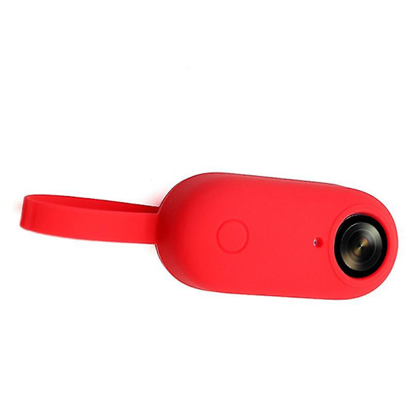 Antifall mjukt silikonfodral för Insta360 GO, bärbart kameraskydd med magnetisk design Red