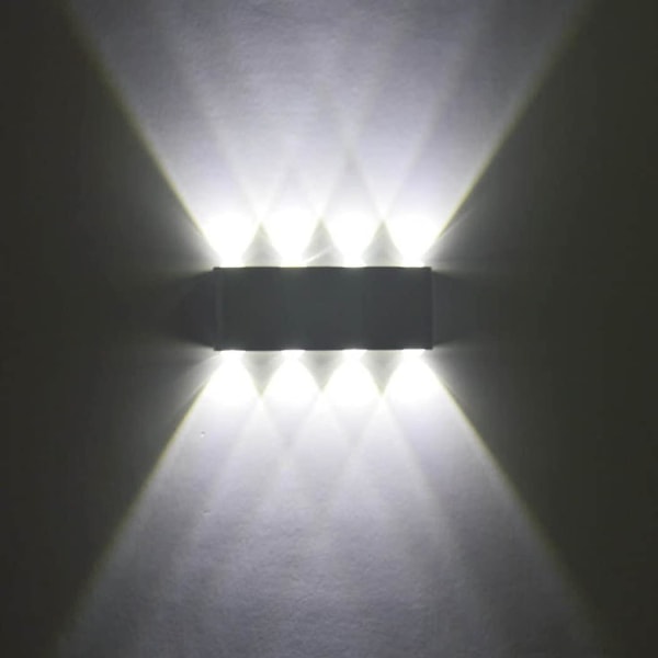 Led Vägglampa, 8w Modern Aluminium Led inomhus Vägglampa Vägglampor, Vägglampa för kök Trappa Sovrum Hall Vardagsrum, Nattljus