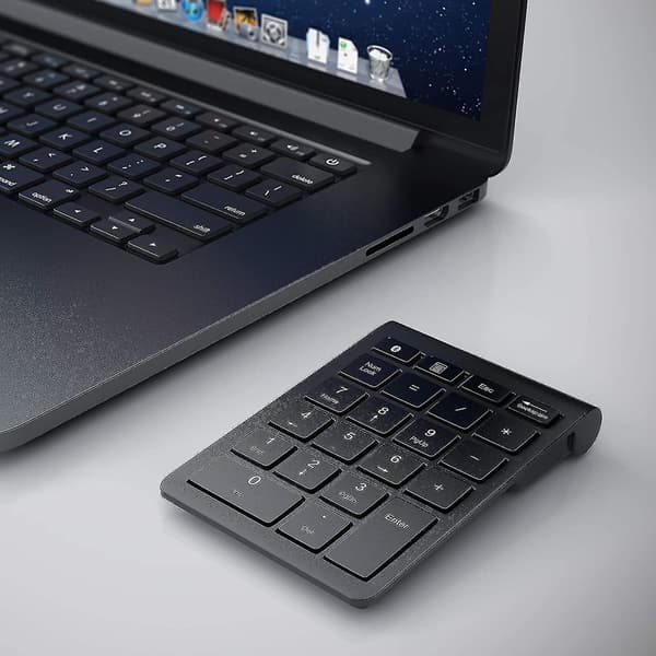 Numpad Bluetooth Trådløst Numerisk Tastatur Bærbart Nummer Numpad Med 22 Taster