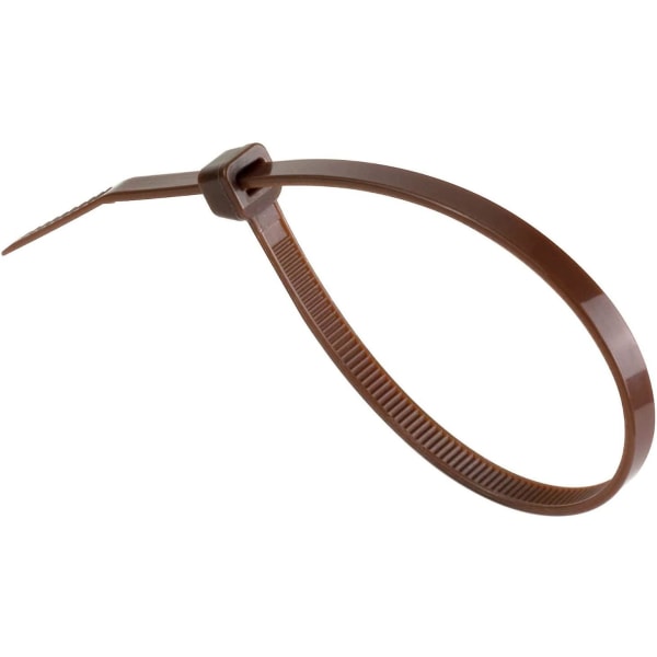 Pienet violetit kaapelisiteet, 100 mm x 2,5 mm, irtopakkaus 1000 kpl, 4\" Premium-nailonia Brown 100mmx2.5mm
