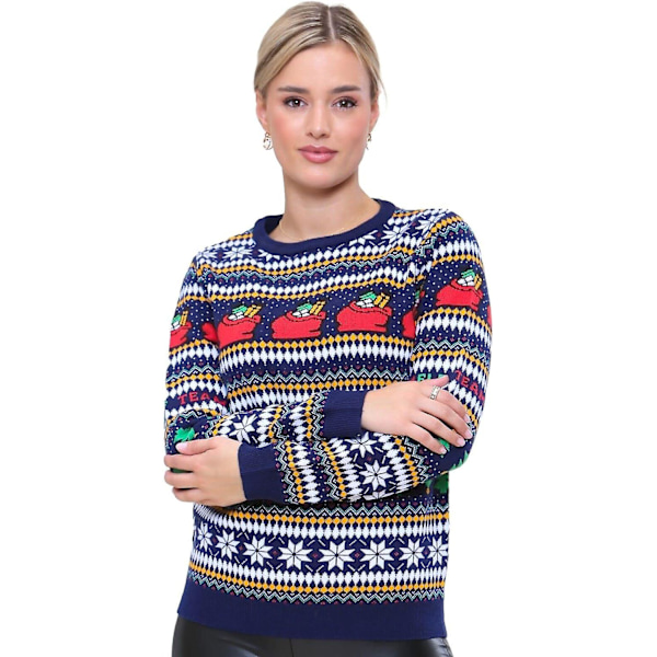 Festlige Juletrøjer til Kvinder UK Langærmet Elf Sweatshirt Pullover