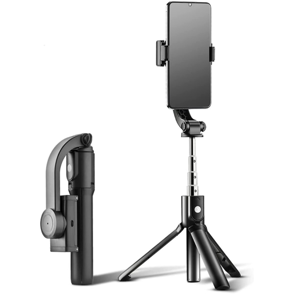 Selfie Stick Stabilisator Gimbal för Smartphone & med utdragbar och stativ