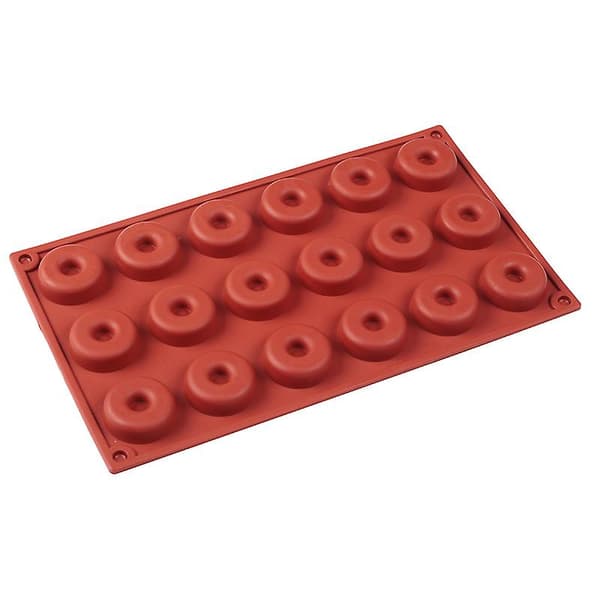 Mini Rund Smultringform og Kakeform for DIY Baking (18 Ruter)