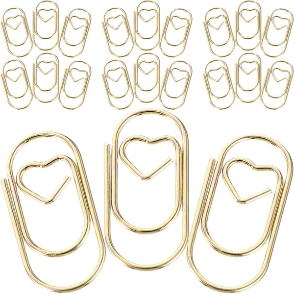 100 stk. Mini binders Dokument Multi-bruk binders Metall håndverksklemmer Dekorative klemmer
