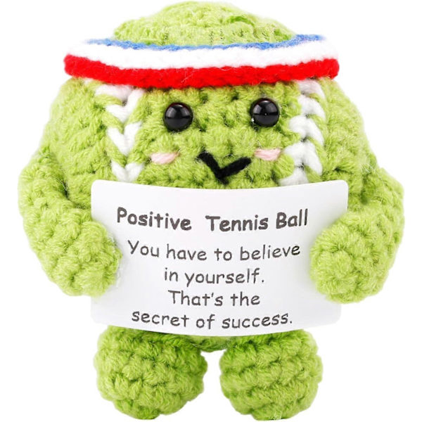 Tennisboll, Söt Rolig Häktad Inspirerande Tennisboll Stickad Dock Häktad