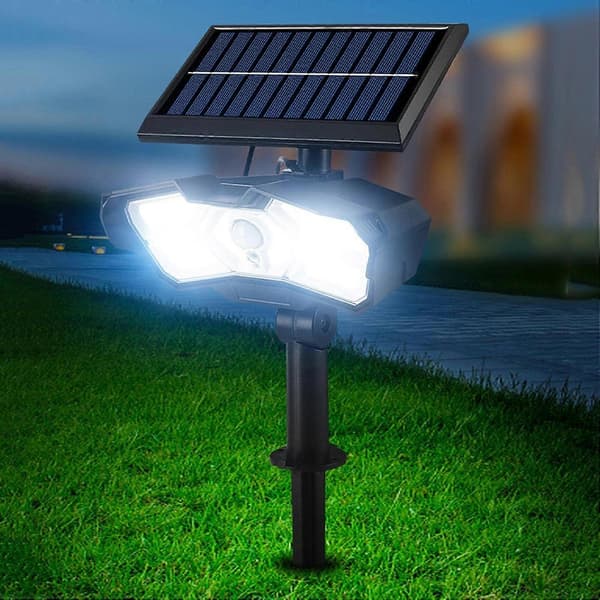 Solcellsbelysning för utomhus - Solcellsbelysning med rörelsesensor för staket, uteplats, garage