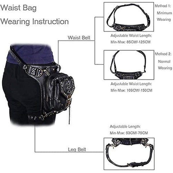 Midjeväska Benväska Axelväska Messenger Bag Väska För Kvinnor