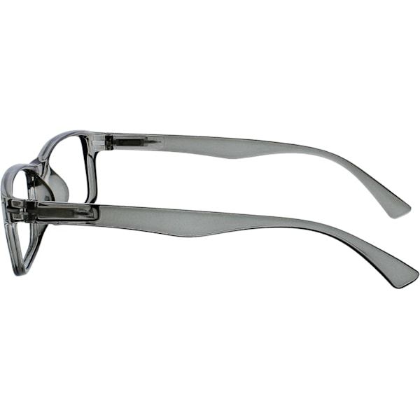 The Reading Glasses Company 2-pack Läsbrillor Svart Grå Designer Stil Herr Dam RR92-17 +2.50 150 degrees