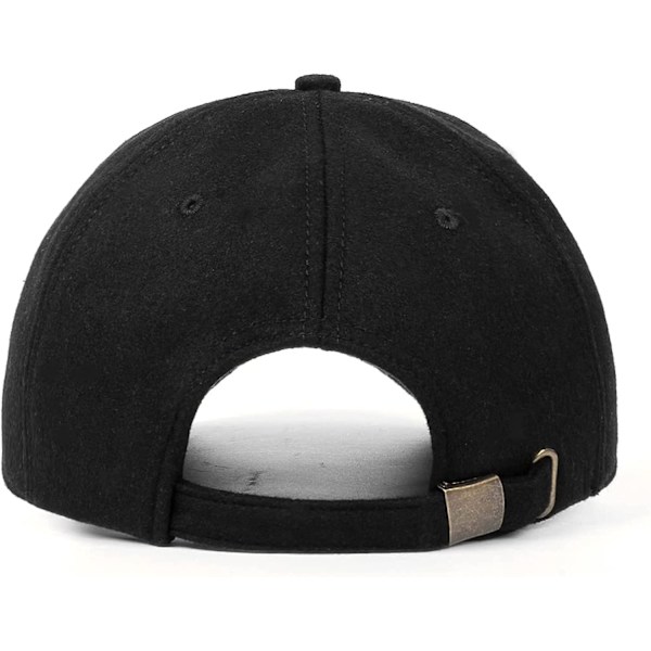 Xx-large Ull Vinter Baseball Caps Hatter Store Hoder Fleece Utendørs Caps Overdimensjonert Black