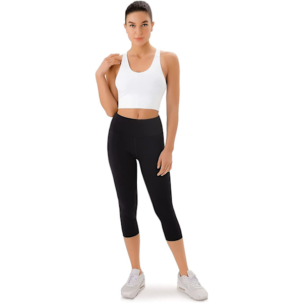 Sports BH'er til Kvinder Krydsryg Polstrede Træningstoppe Medium Støtte Cropped Toppe til Kvinder XL